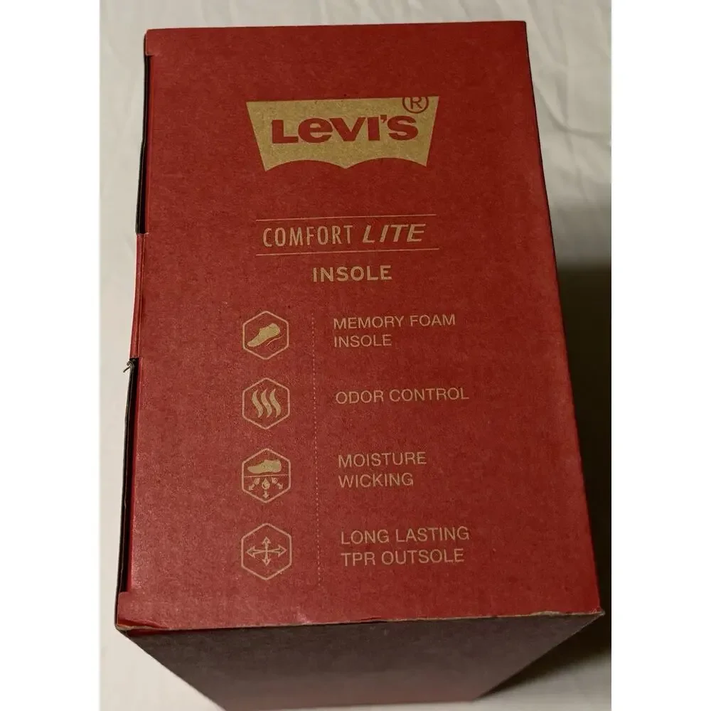 Levi’s Men’s Memory Foam Moccasin Slippers XL 11-12 Tan Sherpa Lined NIB